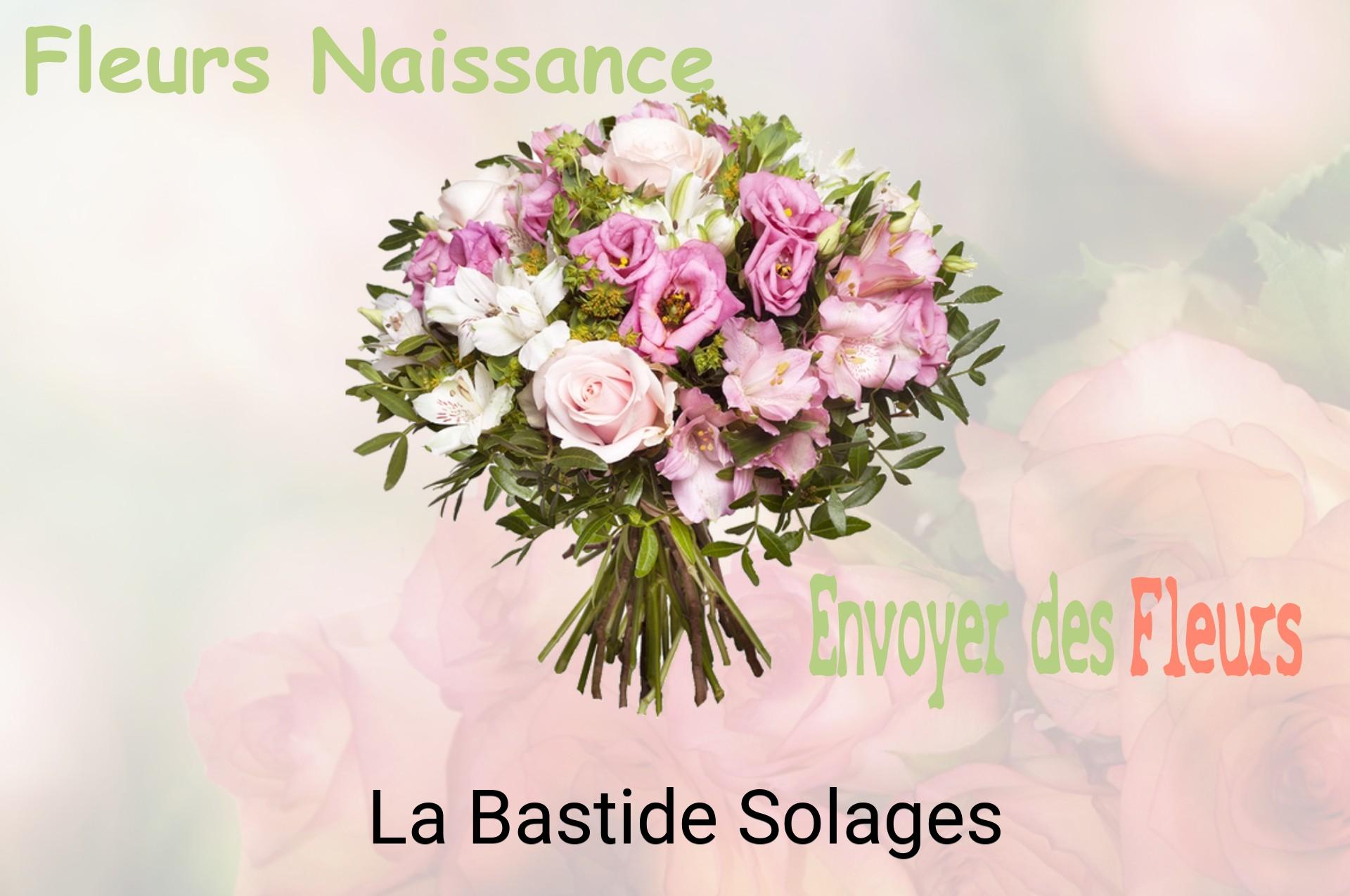 Bouquet de fleurs de naissance livré à La Bastide-Solages